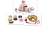 Melissa and Doug Tiered Special Occasion Cake, Make & Serve Apple Pie, Wooden Doughnuts 3 Sets