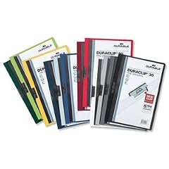 Durable Klemmmappe A4 PP dunkelrot f�r bis zu 30 Blatt