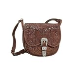 American West Retro Romance Collection 3 Compartment Saddle Bag Back Slip Pocket