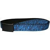 Zebra Turquoise Web Belt