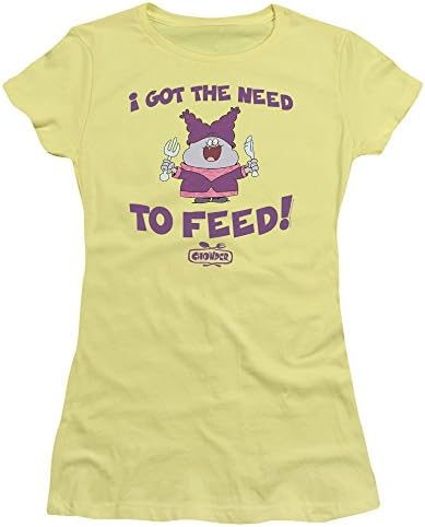 Chowder Cartoon Cartoon Network TV Show The Need Juniors Sheer T-Shirt Tee