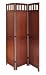 Kitchen & Housewares : Winsome 94370 Folding Screen, Walnut