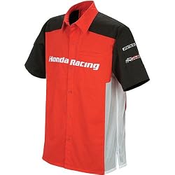 Joe Rocket Honda Team Replica Men's Polo Casual Wear Shirt - Red/Black