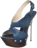 Casadei Womens 6806 Leather Platform Slingback Sandal Sandal