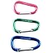 Aluminum Carabiner Set, 3 Pk