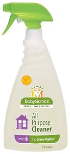 BabyGanics The Grime Fighter All Purpose Cleaner, Lavender, 32-Fluid Ounce Bottles (Pack of 3), Packaging May Vary