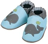 Robeez Whale Baby Blue Soft Sole Baby Shoes 18-24 months * 08 Newest Collection -- We Have Large Selections! *