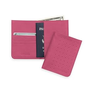 Cross Pink Pebbled Leather Passport Wallet