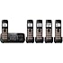 Panasonic KX-TG4745B DECT 6.0 Cordless Phone with 5 Handsets & Answering System $100.98
