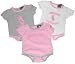 Newborn Girls Chicago White Sox Pink/White/Grey 3-Piece Body Suit Set