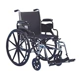 Invacare IVC Tracer SX5 Wheelchair w/Footrest- BLACK 16 in Seat Width Flipback