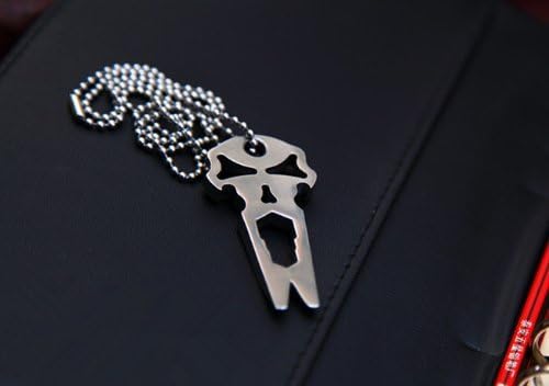 Handmade Titanium Keychain Beer Opener Spanner EDC Multi-functional Pocket Survival Tool