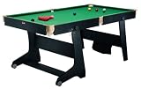 6ft Folding Leg Snooker Table with FREE DartBoard & Pool Balls - The Complete Games Room Kit