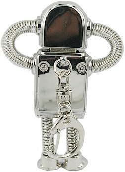 Metal Robot Designed Keychain 16GB USB Flash Drive - in Gift box - with GadgetMe Brands TM Stylus Pen and comes in GadgetMe retail packaging