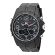U.S. Polo Assn. Men's US9058 Analog-Digital Black Dial Black Rubber Strap Watch