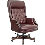 Flash Furniture High Back Traditional Tufted Burgundy Leather Executive Office Chair