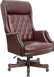 Flash Furniture High Back Traditional Tufted Burgundy Leather Executive Office Chair