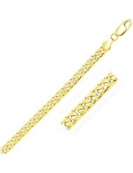 5.8mm 14K Yellow Gold Solid Miami Cuban Chain