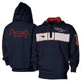 New England Patriots NFL 1st & Ten 1/4 Zip Hoodie Sweatshirt