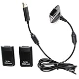Neewer Charging Cable with 2 Ni-MH Batteries for Xbox 360 Controller