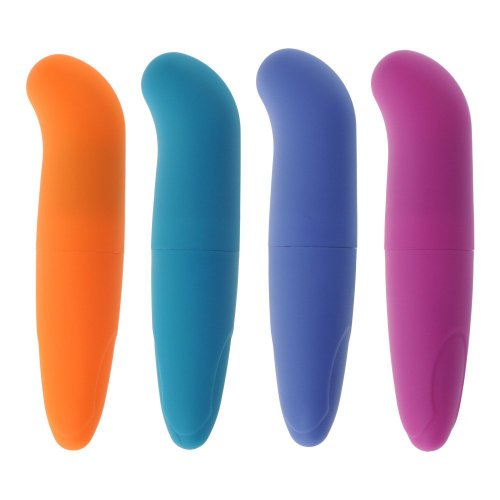 Eforstore Mini Bullet Vibrator G-spot Stimulator Thrusting Vibe Wand Clitorial Stimulation Toy Pleasure Wand Penis AV Stick Vibration Massager Small Curved Personal Massager Clitorial Toys Discreet Sex Products Adult Toys for Sex (Random Color)