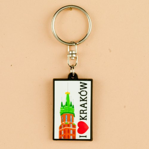 Flexible Keychain - I Love Krakow