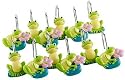 Essential Home Lily Pad Shower Curtain with Matching Hooks