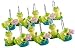 Essential Home Lily Pad Shower Curtain with Matching Hooks
