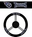 Geniune Leather Steering Wheel with Official NFL Licensed Logo - Tennessee Titans