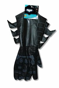 Batman The Dark Knight Rises Batman Gauntlets Costume, Black, One Size
