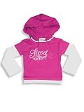 Wild Mango - Girls Long Sleeved Hooded Ribbed Tee, Grape