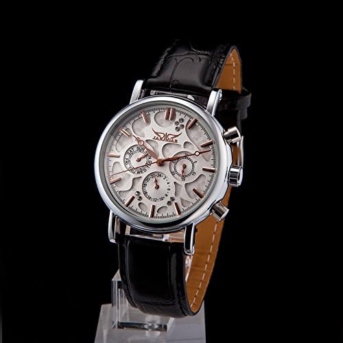 Timiep Jaragar Mens Automatic Mechanical Date Day Analog Leather Band Wrist Watch 2014