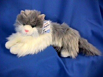 41fu7%2BwCS%2BL Stuffed Queenie Gray and White Cat