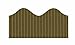 Bordette Scalloped Decorative Border Roll, 2-1/4 Inch x 50 Feet, Brown