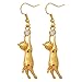 U7 Cute Cat Ear Jewelry Women 18K Gold/Platinum Plated Drop Earrings With Rhinestone