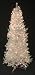 6' Slim Pre-Lit Shimmering White Iridescent Christmas Tree - Clear Lights