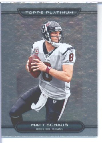 2010 Topps Platinum Football Card #88 Matt Schaub Houston Texans