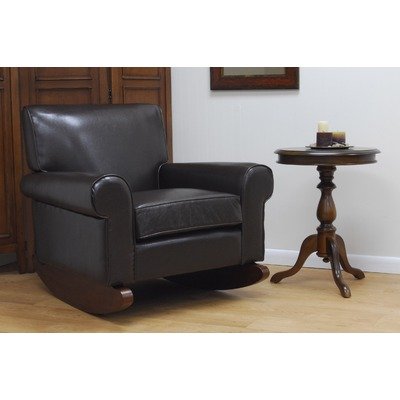 Oxford Rocker in Brown Leatherette
