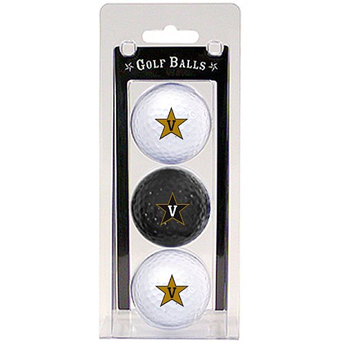 Vanderbilt Commodores Pack Of 3 Golf Balls From Team Golf