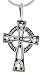 Sterling Silver Celtic Cross 1 3/16 (30mm) With a thin 18 Silver Box Chain