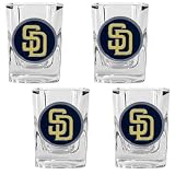 MLB San Diego Padres Square Shot Glass (Set of 4)