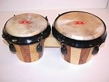 GP Percussion B2 Pro - Series Tunable Bongos 6 & 7 Inch ( Clear Finish, Hickory ) - B001I9V8NK
