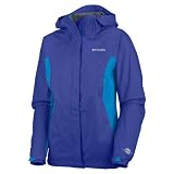 Columbia Women's Arcadia Rain Jacket, Clematis Blue/Compass Blue, X-Large