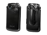 PREMIUM CELLET SIGNATURE EXECUTIVE LEATHER POUCH CASE WITH REMOVABLE SPRING CLIP for BLACKBERRY 8100, 8110, 8120, 8130 PEARL - RETAIL PACKAGING