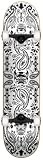 Speed Deamons White Bandana  Mini Size Complete Skateboard (7.0-Inch)