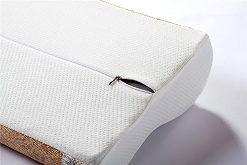 Yimengsi Memory Foam Pillow with Bamboo Fabric Weave Cover,Pink