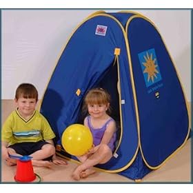 Pop Up UV Kids Beach Tent & Cap
