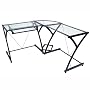 Walker Edison 3-Piece Contemporary Desk, Black