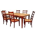 7 Pc Butterfly Leg Table Set - Honey/ Chestnut&nbsp;