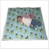 Designer Play and Travel Baby Mat (Color=SR:Skulls & Roses)